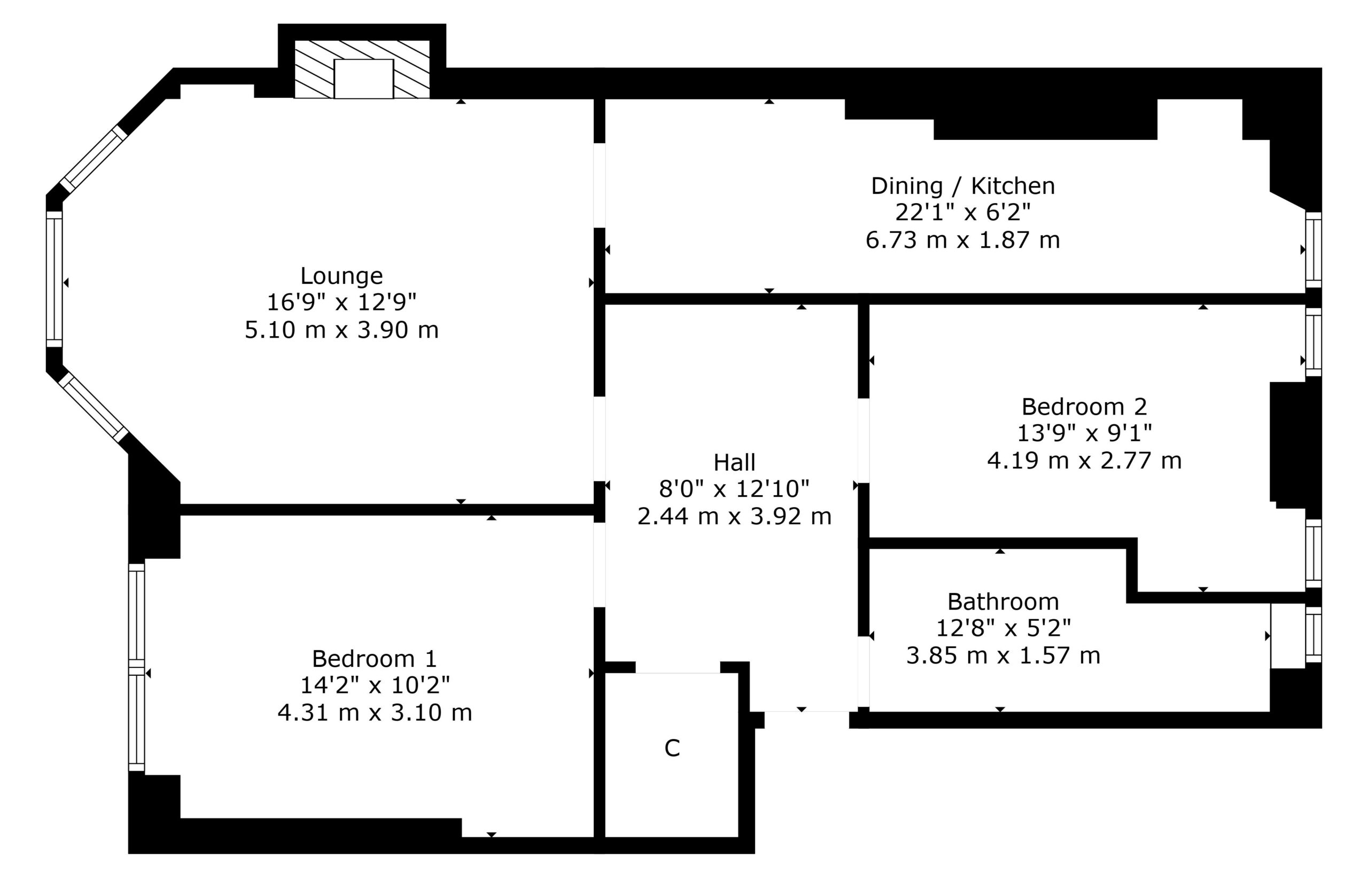 3/2, 6 Cathkinview Road, Mount Florida, G42 9EH Corum Property