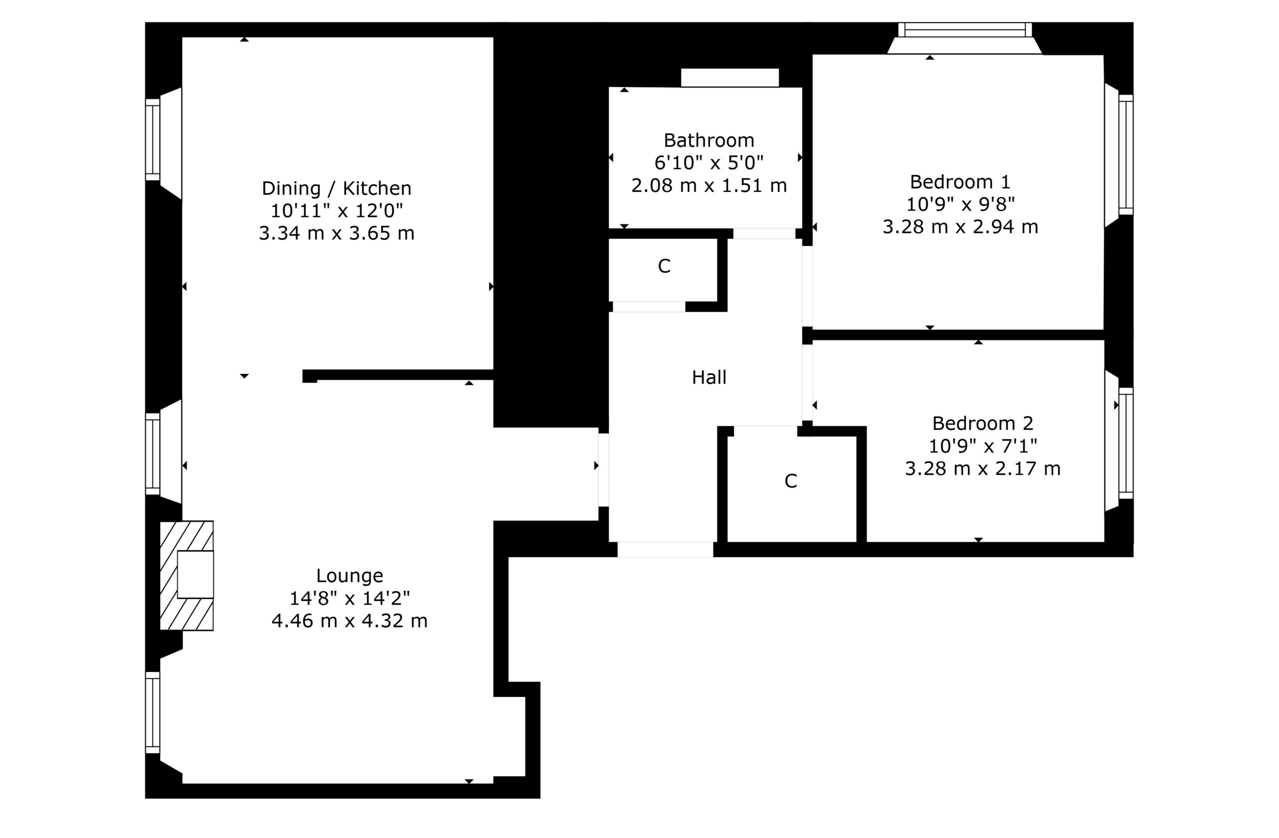 Flat 12, Aikenhead House, 325 Carmunnock Road, Kings Park, G44 5HL
