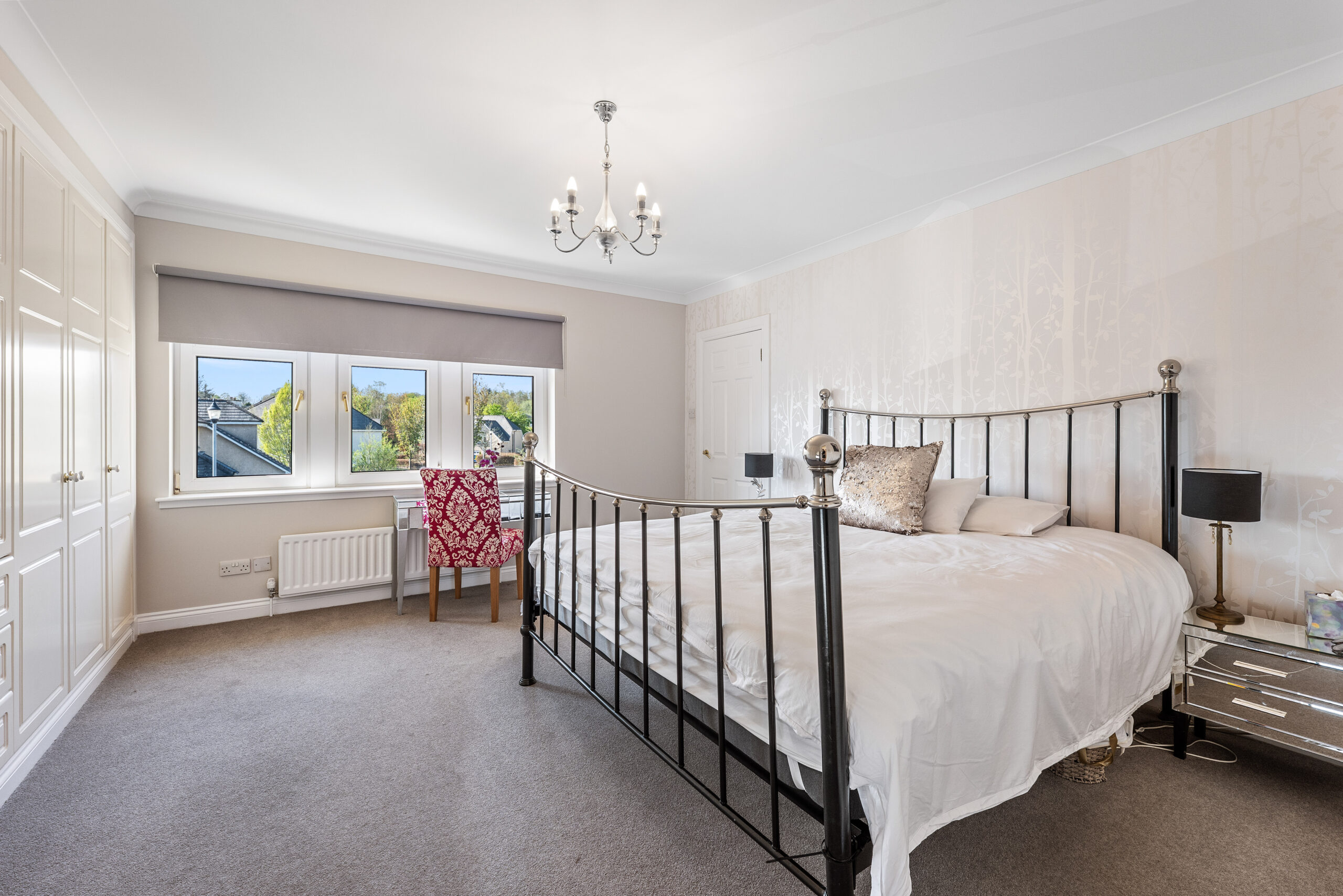 Bedroom with dressing table at window 1