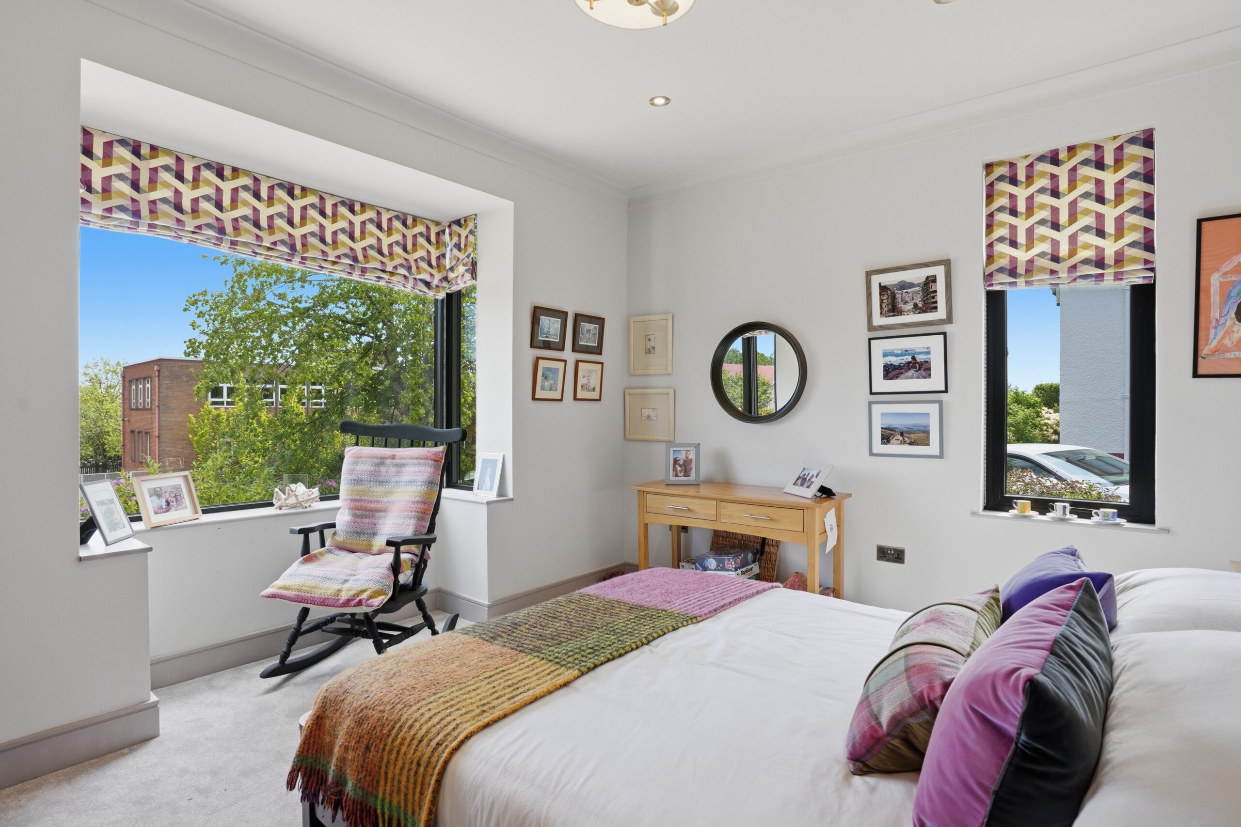 Bedroom with rocking chair