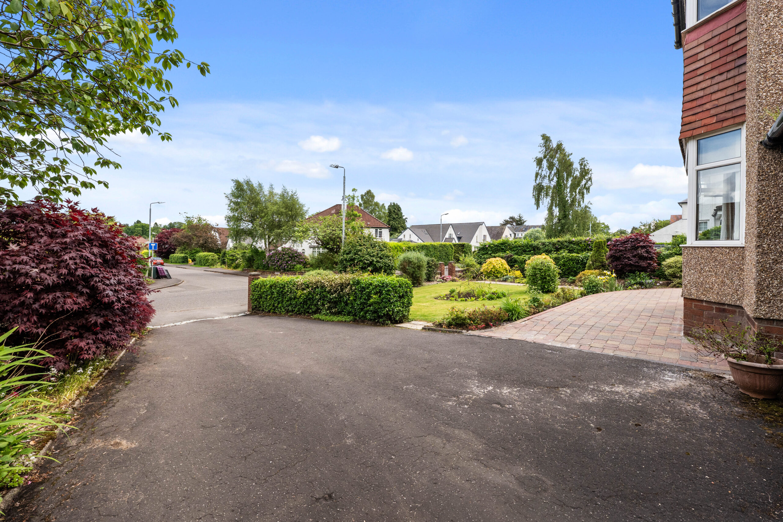 view from driveway