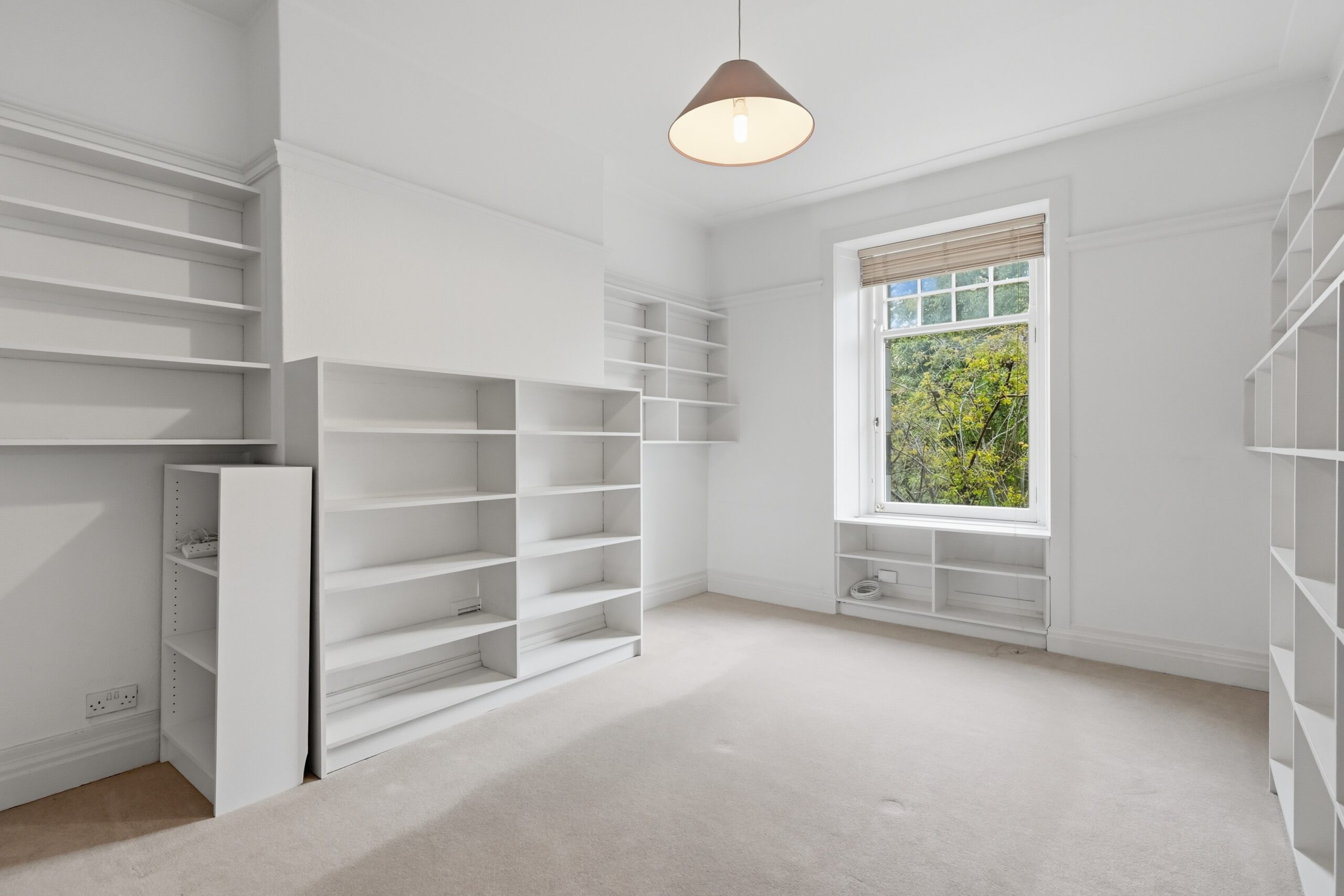 room with shelves 1